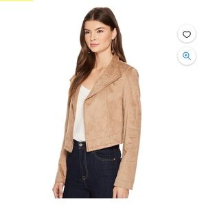 1.STATE Faux Suede Cropped Jacket -  small